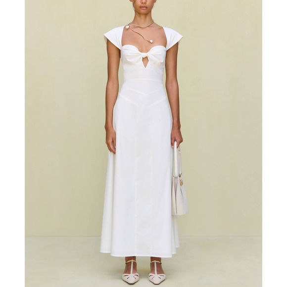Cult Gaia 'Magnolia' White Silk Dress Size 0 - Picture 1 of 8